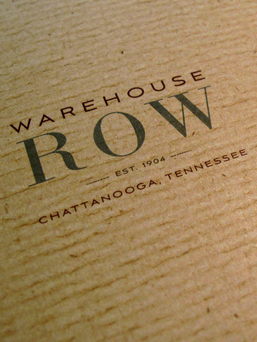 Warehouse Row folder cover detail