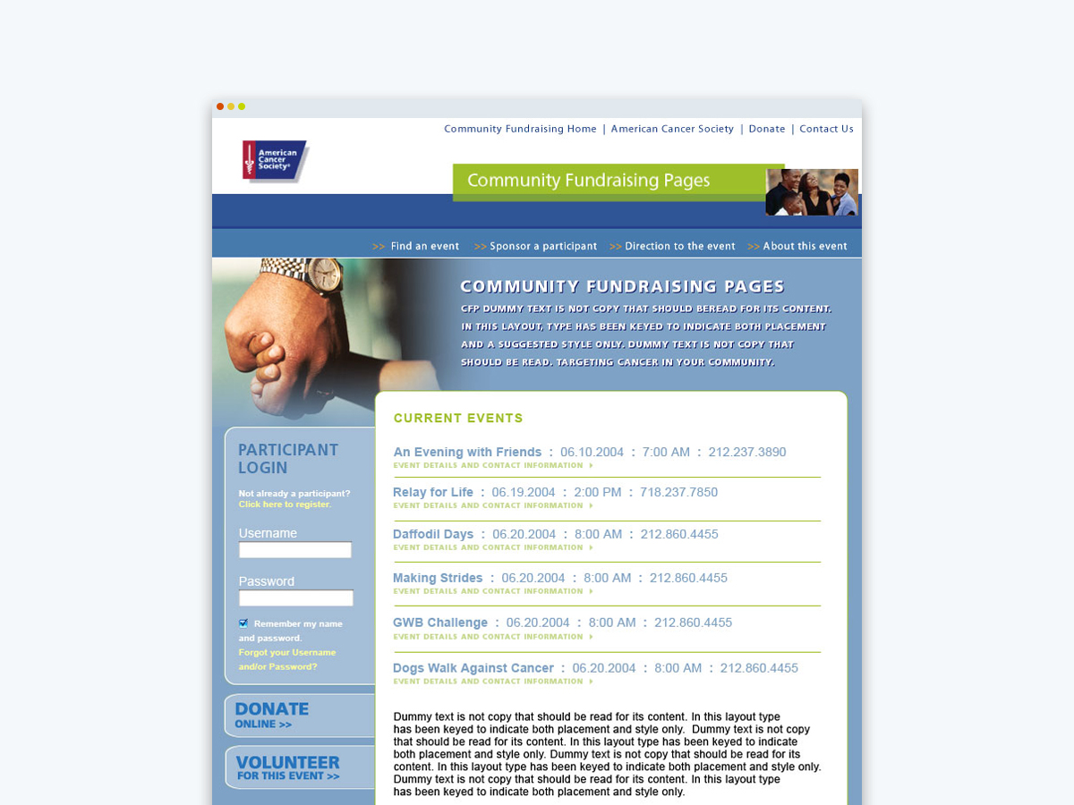 non-profit-fund-raising-american-cancer-society-community-fundraising-page
