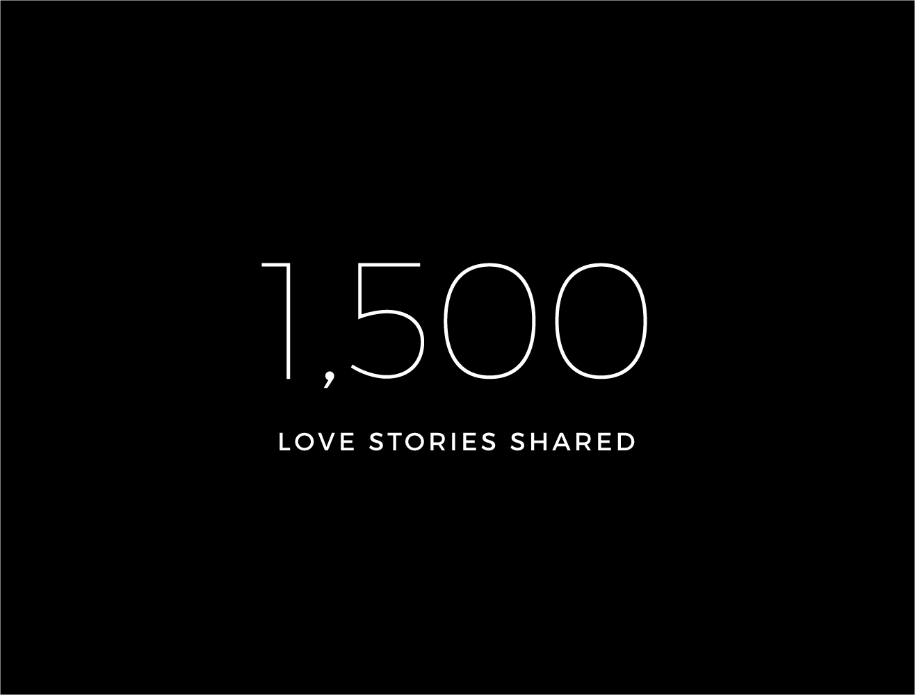 1,500 love stories shared