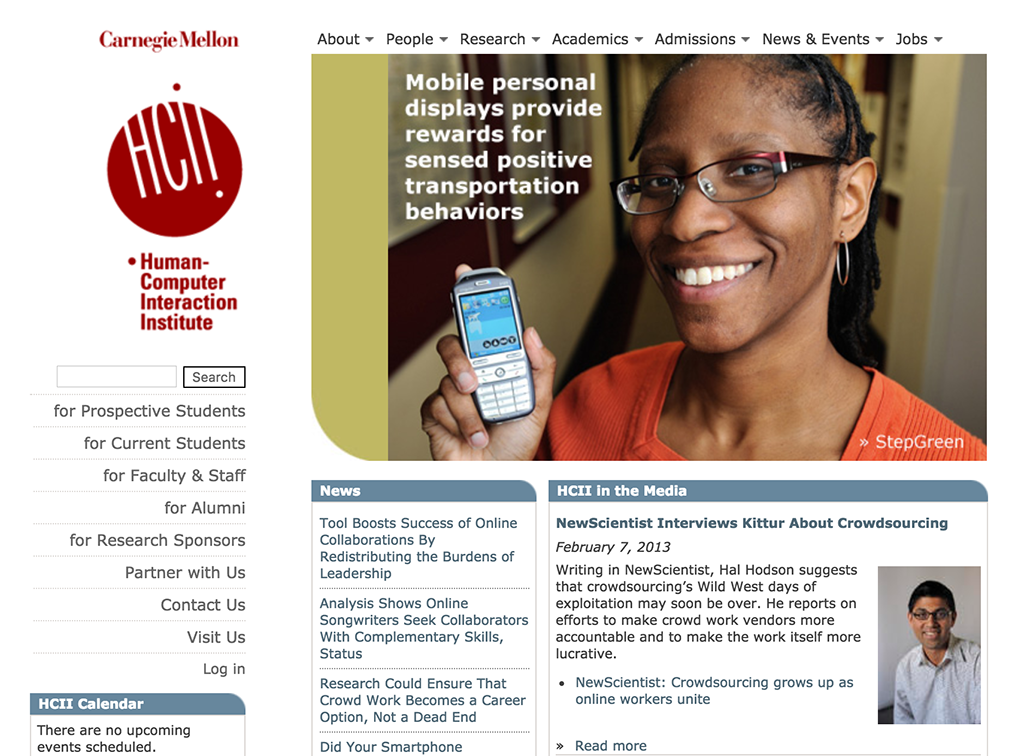HCII original website