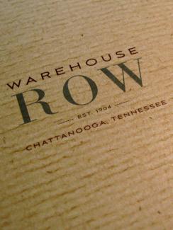 Warehouse Row folder cover detail