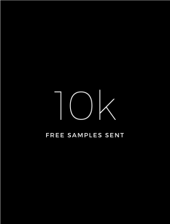 10,000 free samples sent