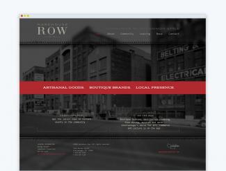 Warehouse Row Website Home Page