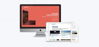 Entrepreneurship and Innovation website on desktop, iPad and iPhone